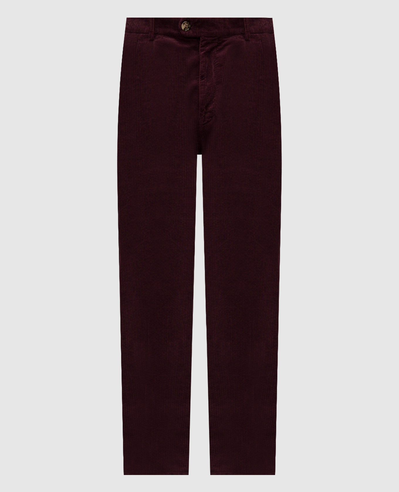 Burgundy corduroy pants Brunello Cucinelli