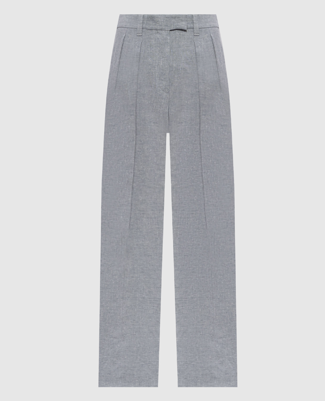 

Gray linen pants with lurex Brunello Cucinelli, Grey