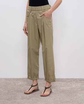 Brunello Cucinelli Khaki Track Pants M0H93P8907