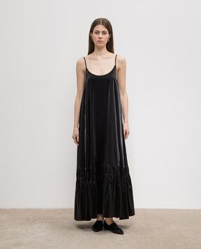 AERON IMOGEN black satin dress IMOGEN