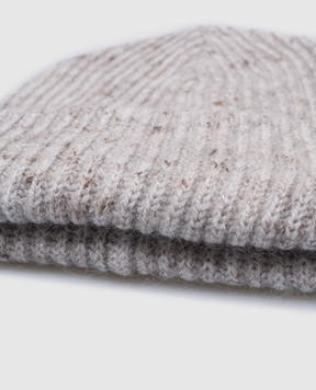 Brunello Cucinelli Children's gray hat with wool and lurex BOPM52399A
