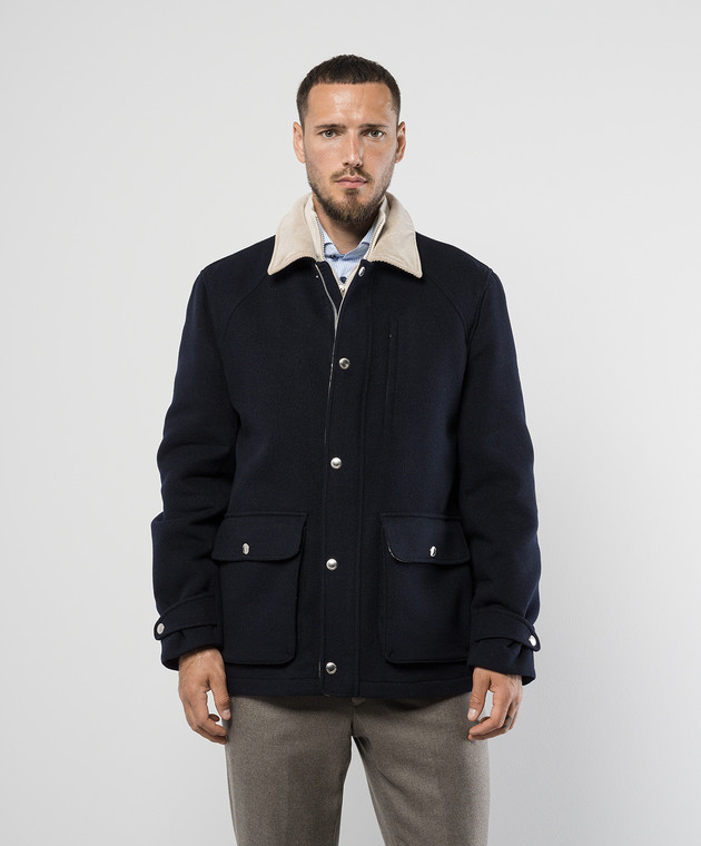 【BRUNELLO CUCINELLI】 Brunello Cucinelli - Blue woolen jacket MY4416382 - shop