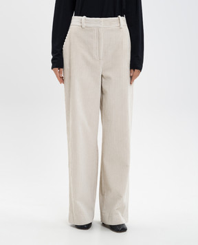 PROENZA SCHOULER Lidie beige corduroy pants R2546013CC006