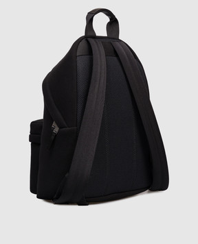 Palm Angels Black backpack with logo embroidery PMNB024F25FLE001