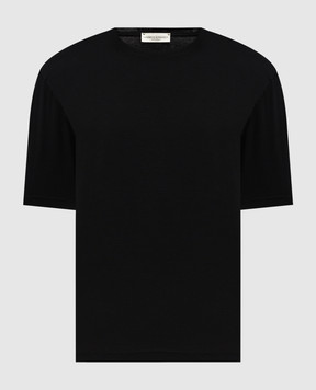 Cashmere&Whiskey Black straight-cut T-shirt TS645B2360726F