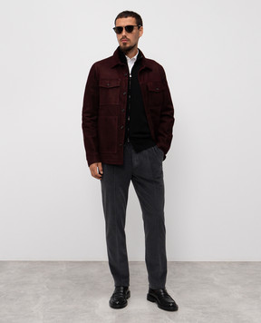ISAIA Black wool cardigan MG8019YP005