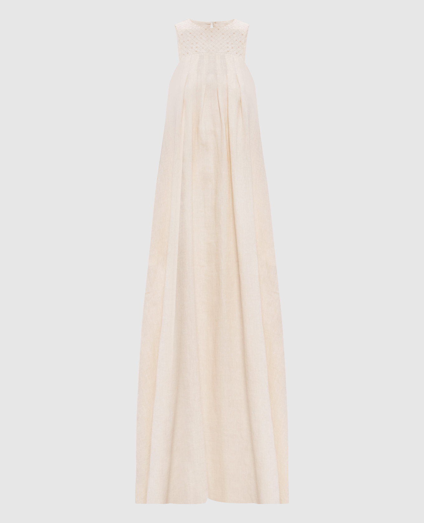 

Beige linen maxi dress with sequins Peserico