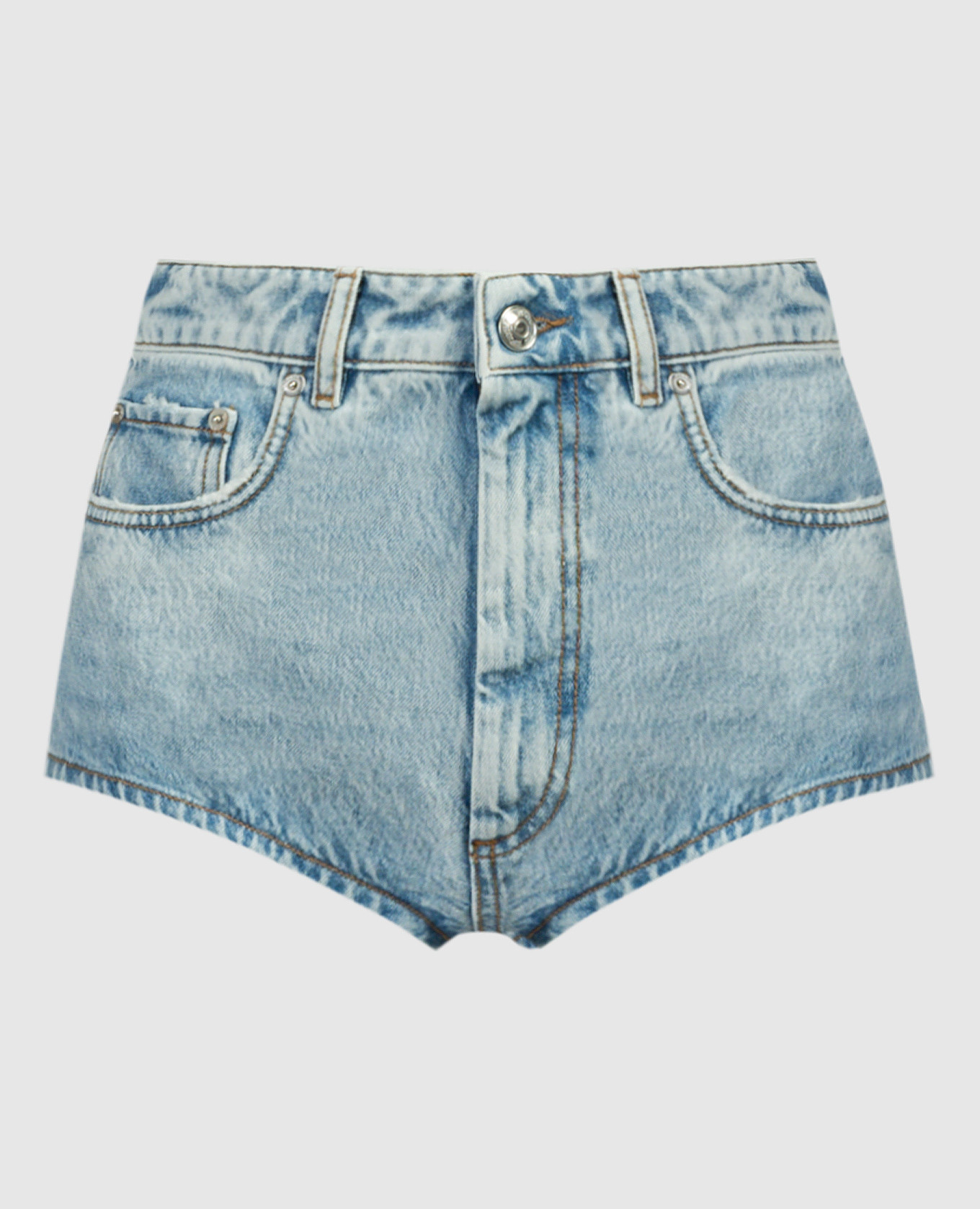 

CHICCA blue denim shorts with logo patch Max Mara Sportmax, Light blue