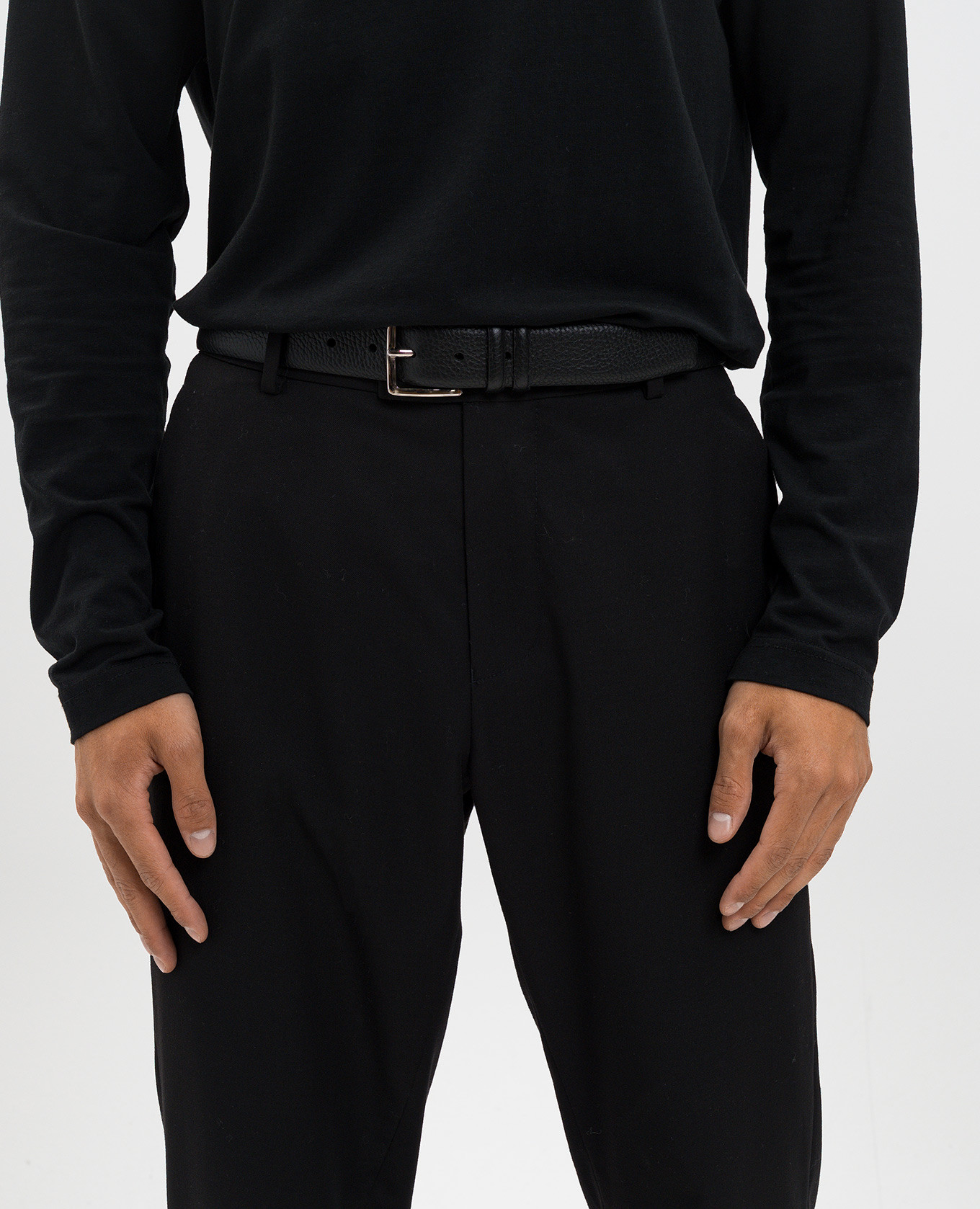 

Black leather belt Orciani