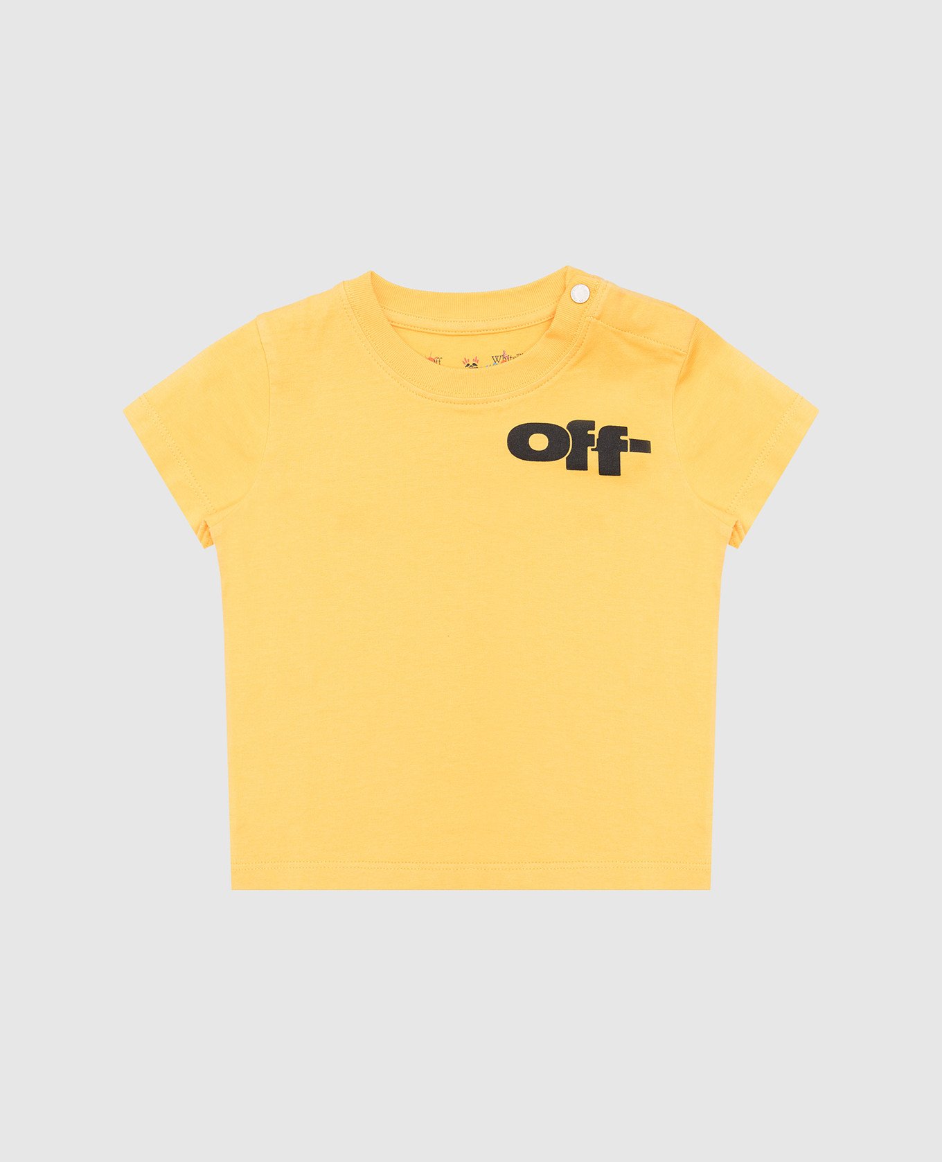 

Children's yellow T-shirt with logo print Off-White