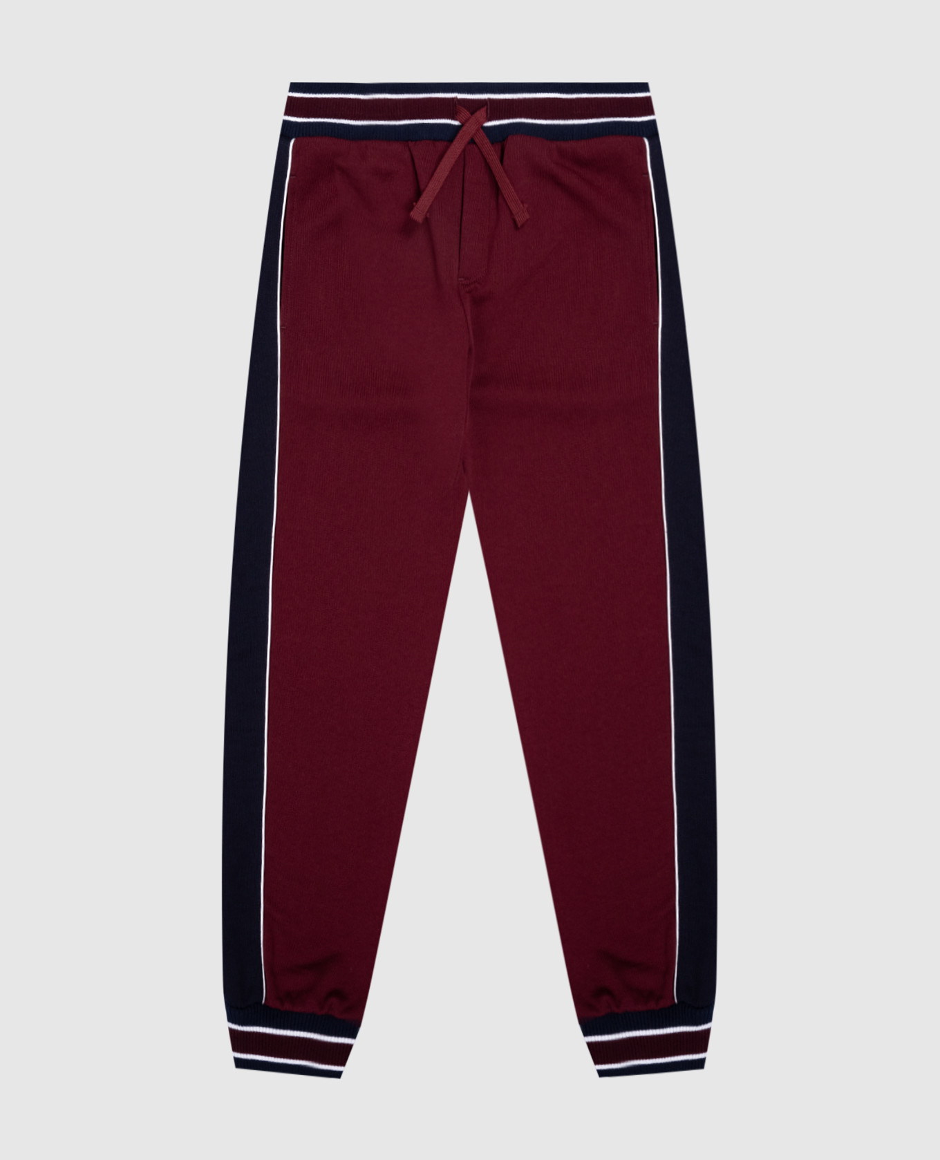 Children's burgundy joggers with a logo dolce&gabbana
