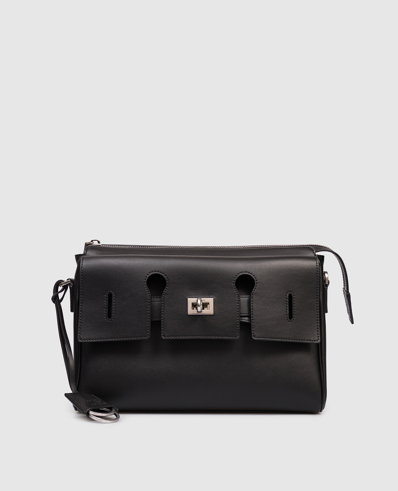 

Bel Air black leather messenger bag Balenciaga