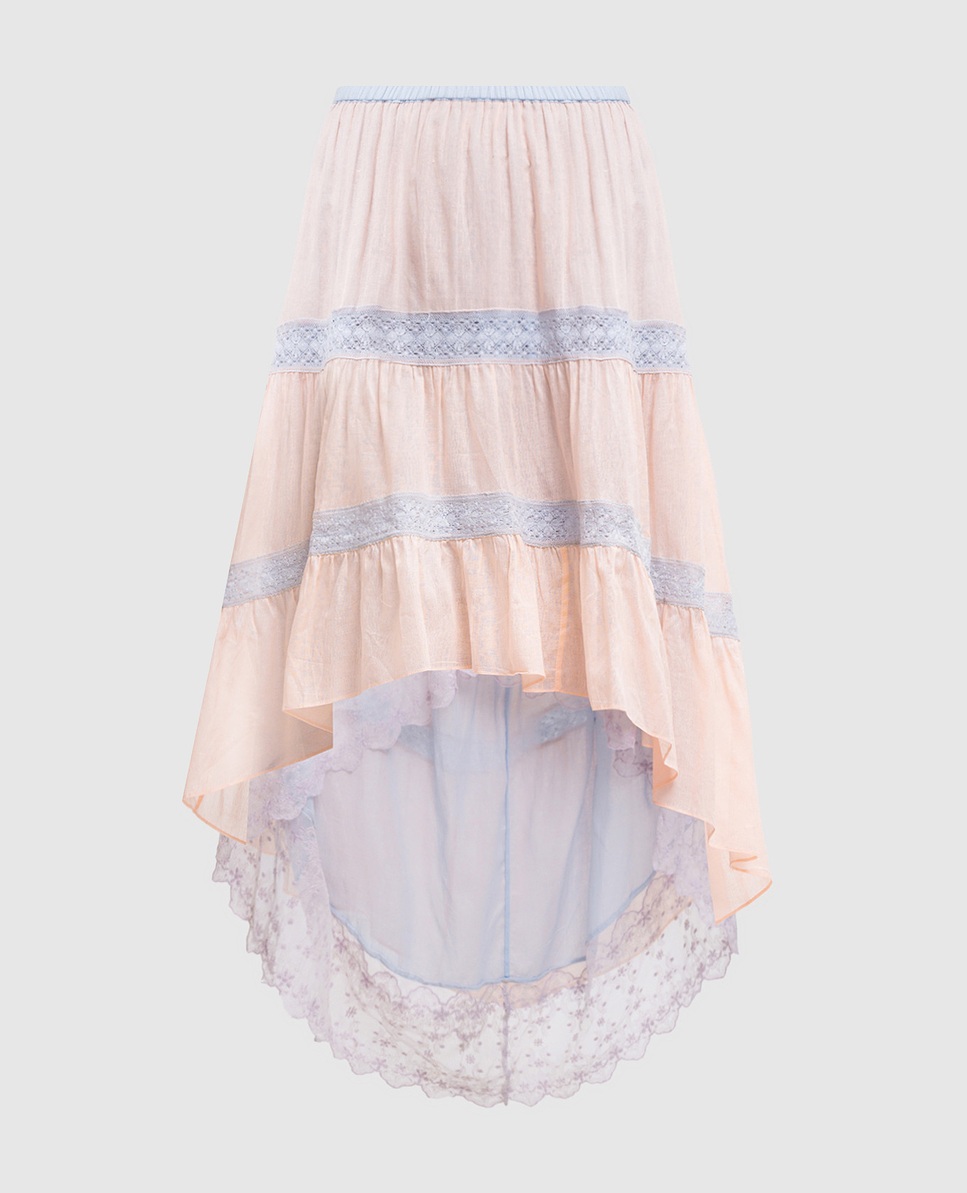 

Pink skirt with ruffles BP56