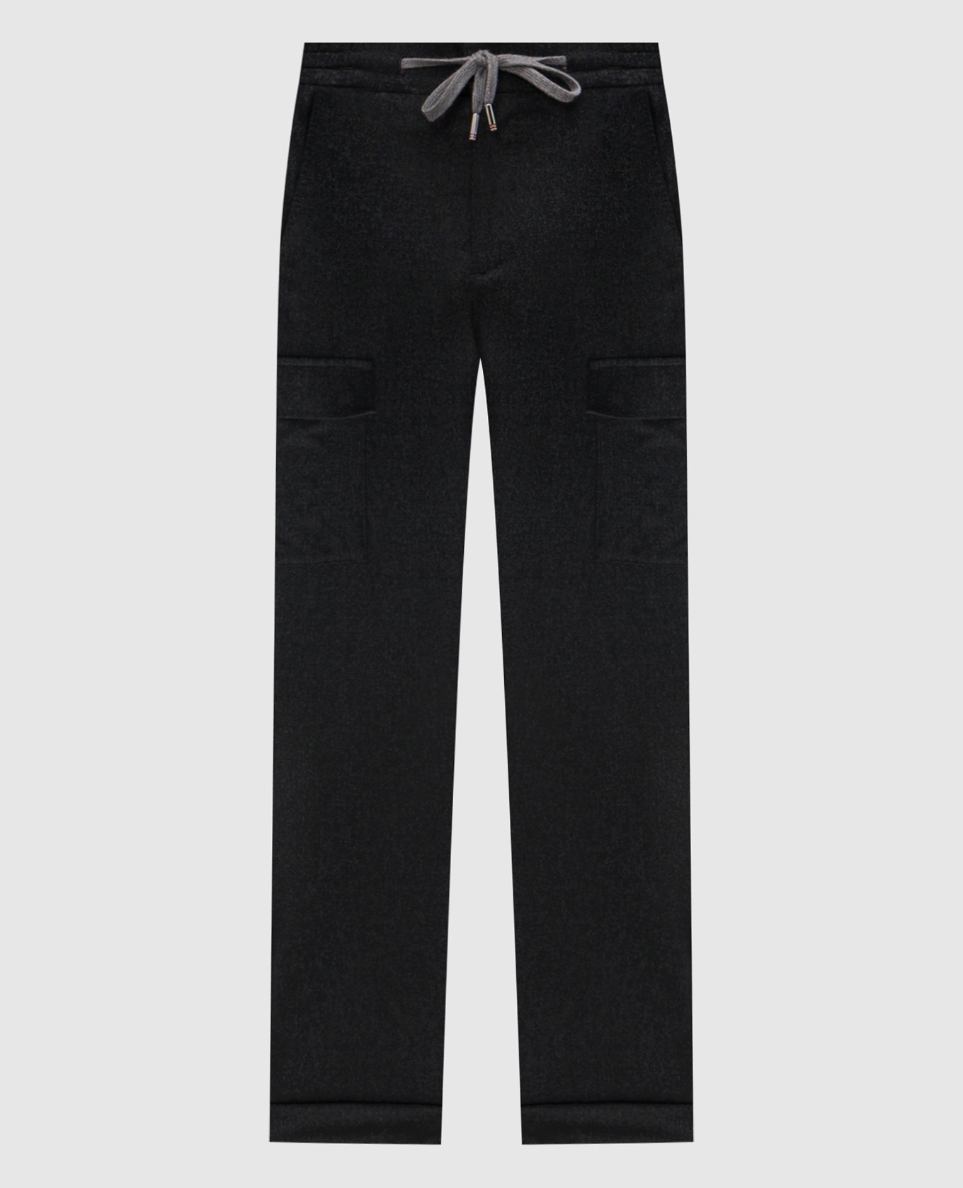 Grey wool and cashmere cargo pants Marco Pescarolo