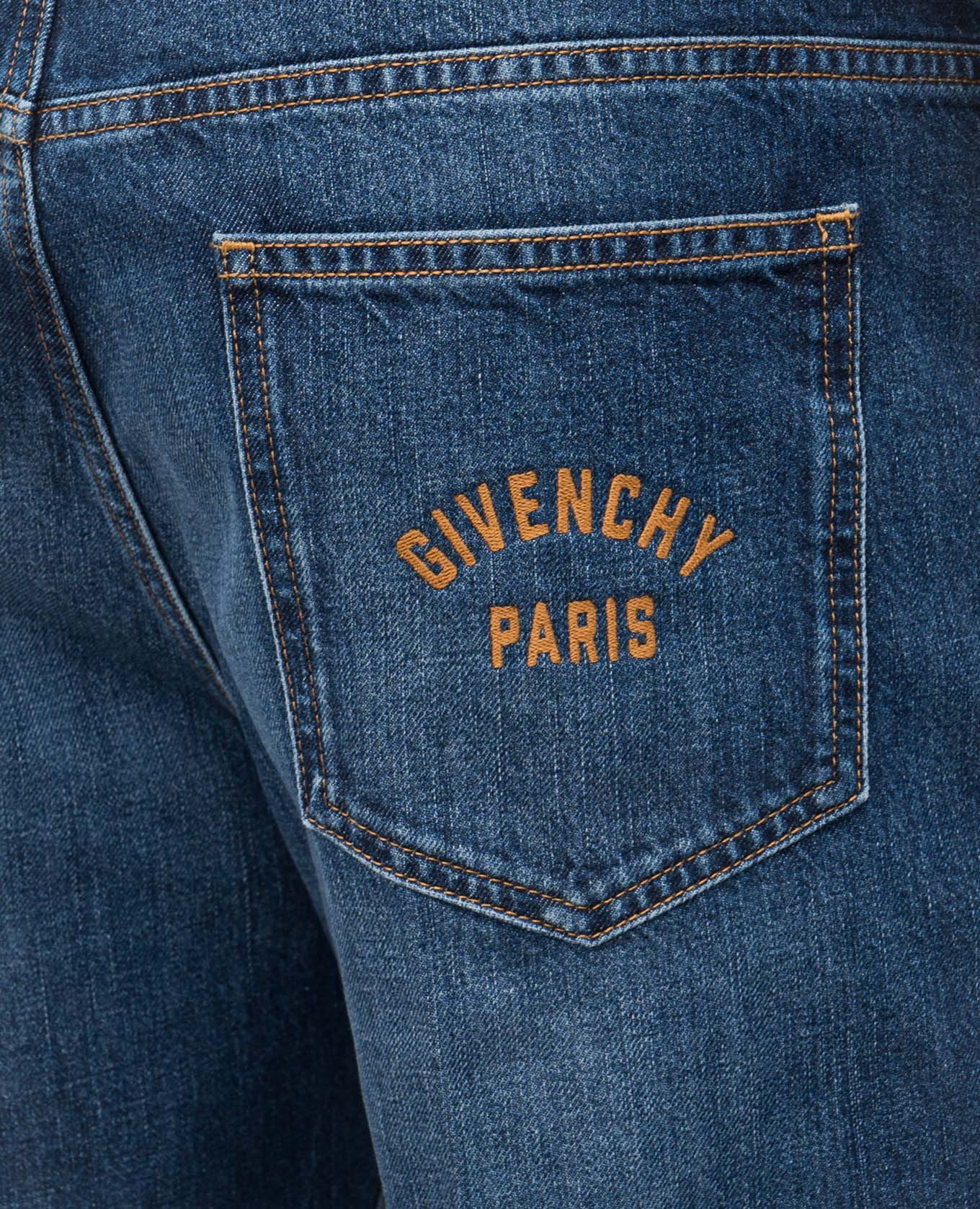Blue jeans with logo patch Givenchy 5