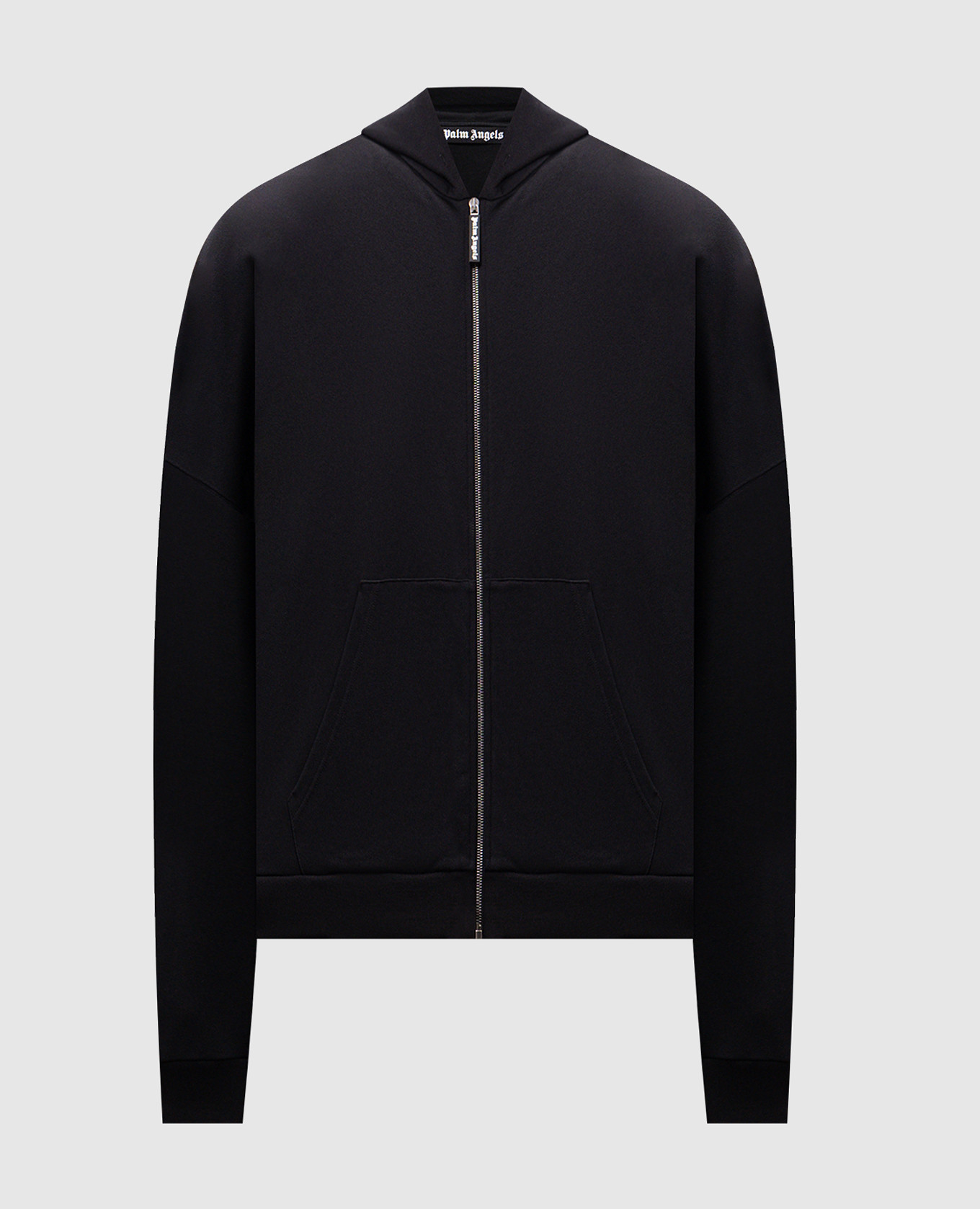 

Black sports jacket with textured Pin up embroidery Palm Angels