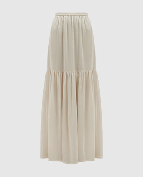 Max Mara Beige linen maxi skirt CAFILA