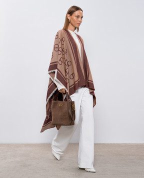 Twinset Beige blouse with lace 242TT2192