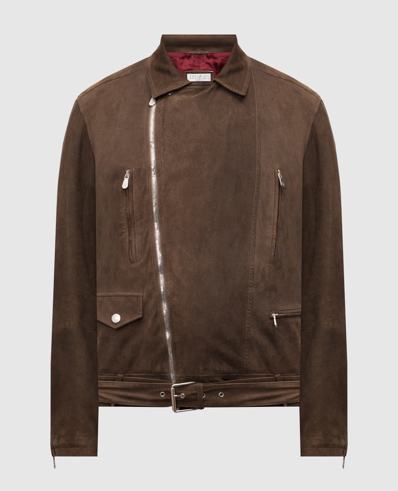 

Brown suede leather jacket Brunello Cucinelli