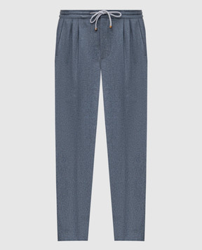 Brunello Cucinelli Blue wool pants M038PE1710
