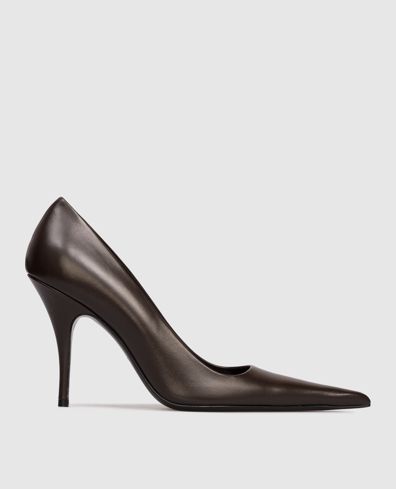 Brown leather shoes Vetements