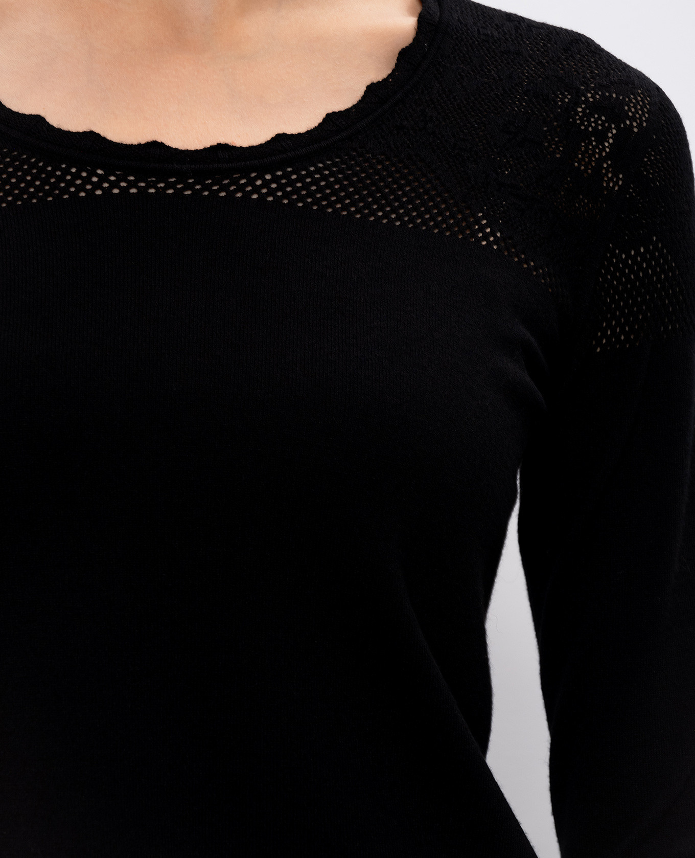Black jumper with logo Twinset 5