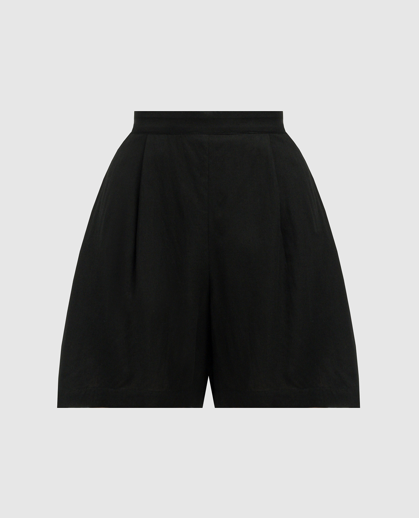Black shorts with linen y`s yamamoto