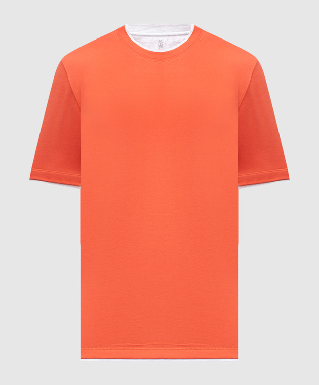 Brunello Cucinelli - Orange T-shirt M0B137427 - shop with