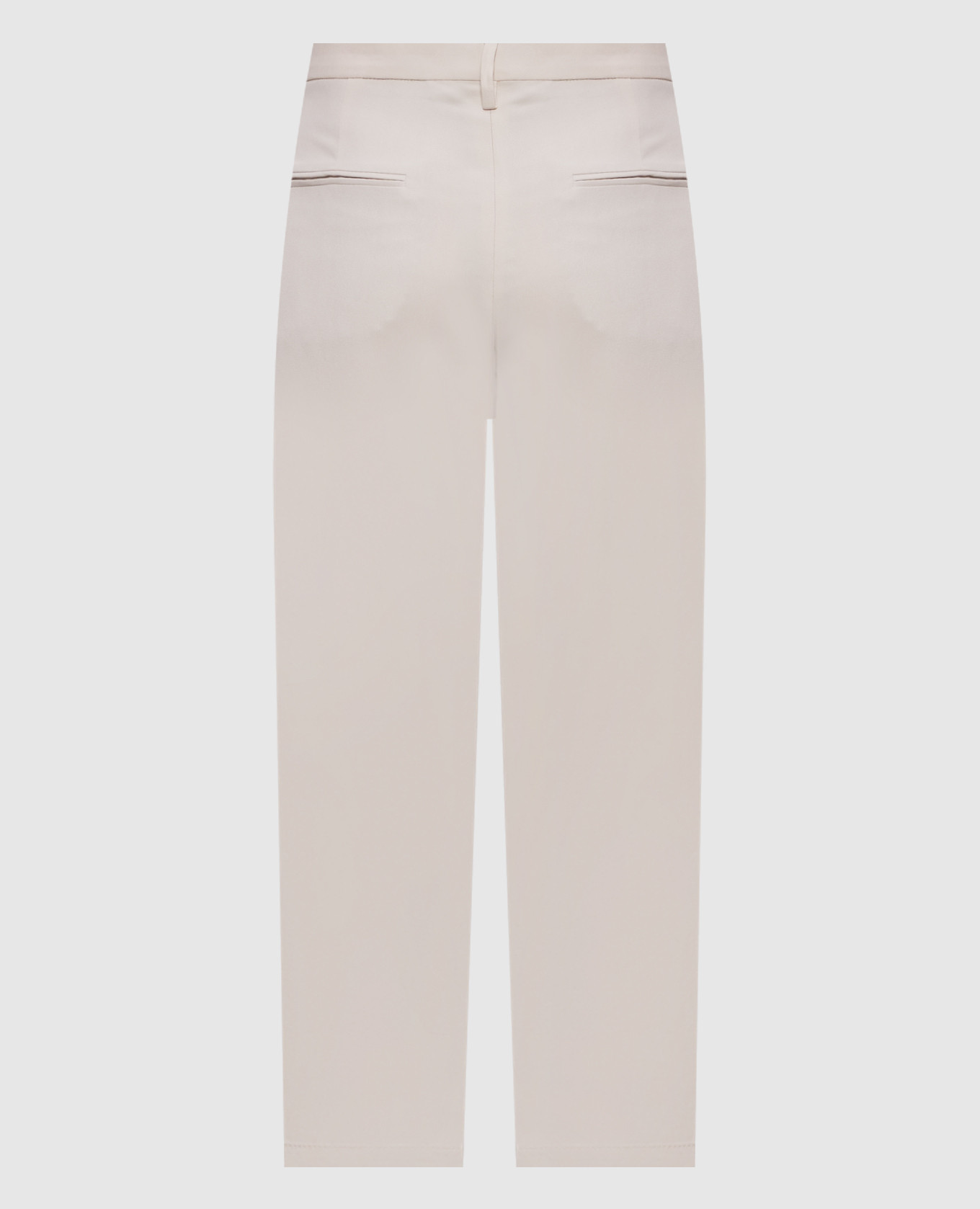 Beige silk pants Brunello Cucinelli 2
