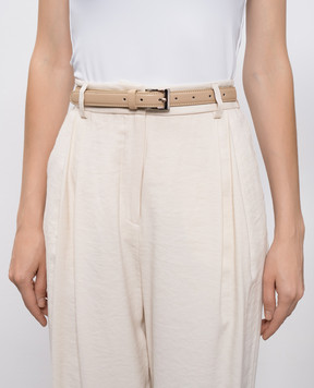 Babe Pay Pls Beige leather belt 0C001