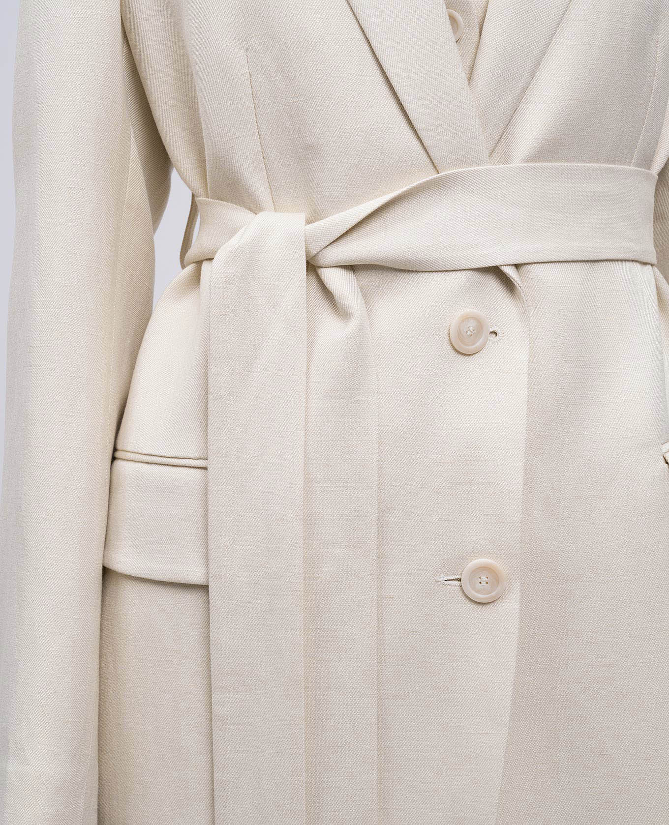

Beige jacket with linen Dondup