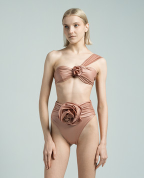 Magda Butrym Pink swimsuit bodice with floral appliqué SWIMBRA05628524