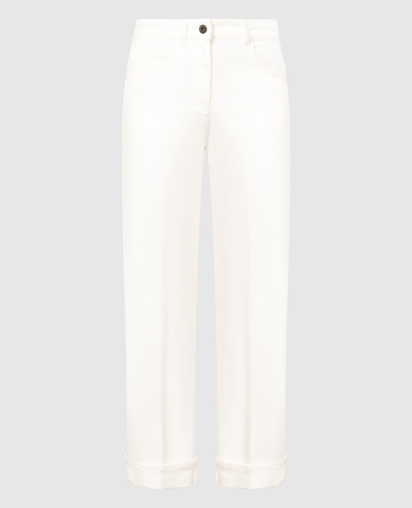 

White jeans with lapels Peserico