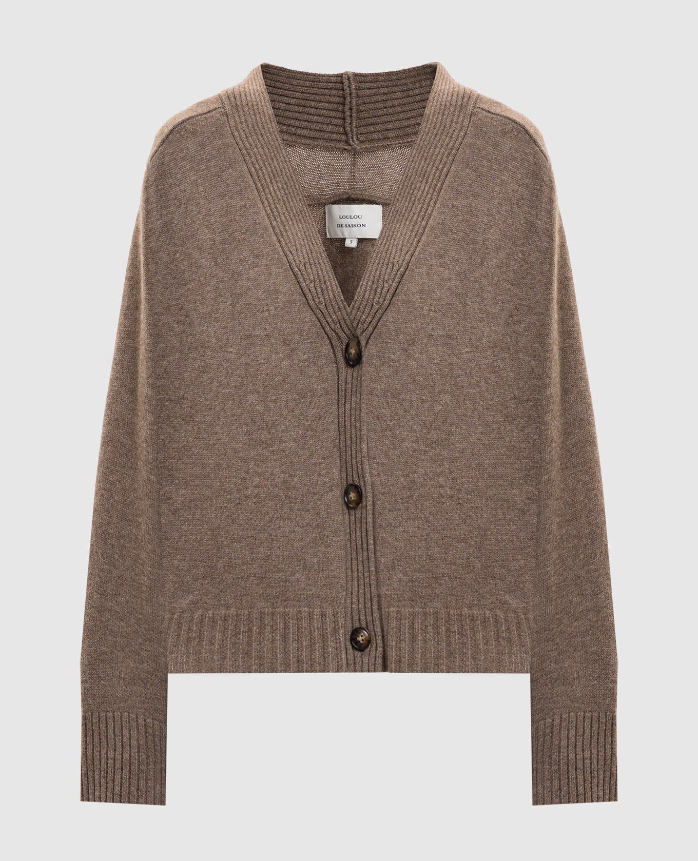 

KAIA brown cashmere cardigan Loulou de Saison