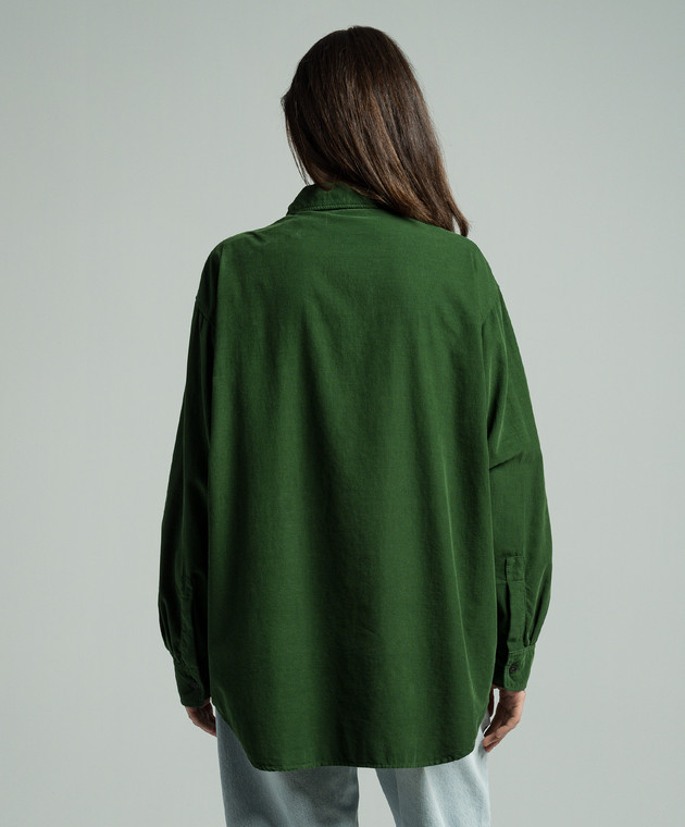 The Row - Green corduroy shirt Penna 7963W2963 - shop with