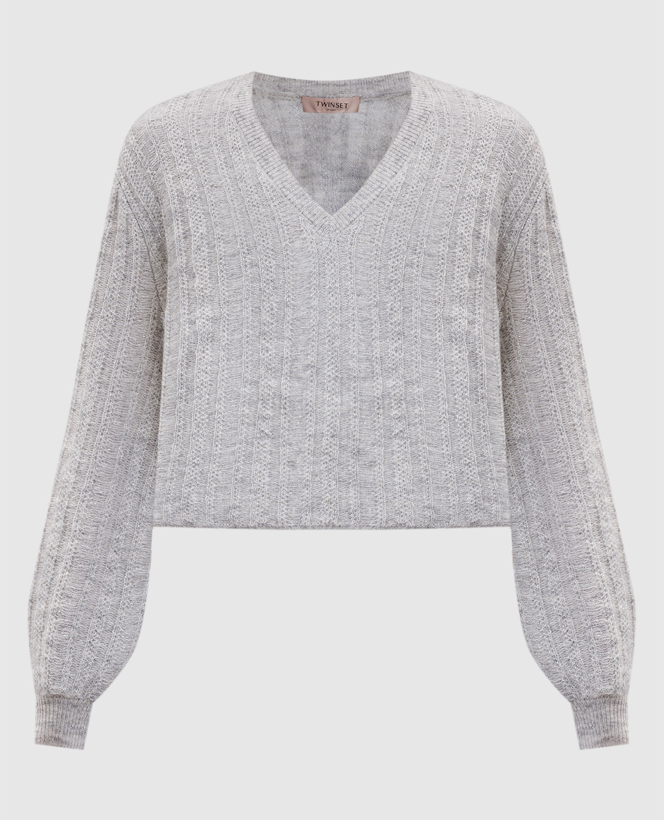 Gray pullover with wool Twinset