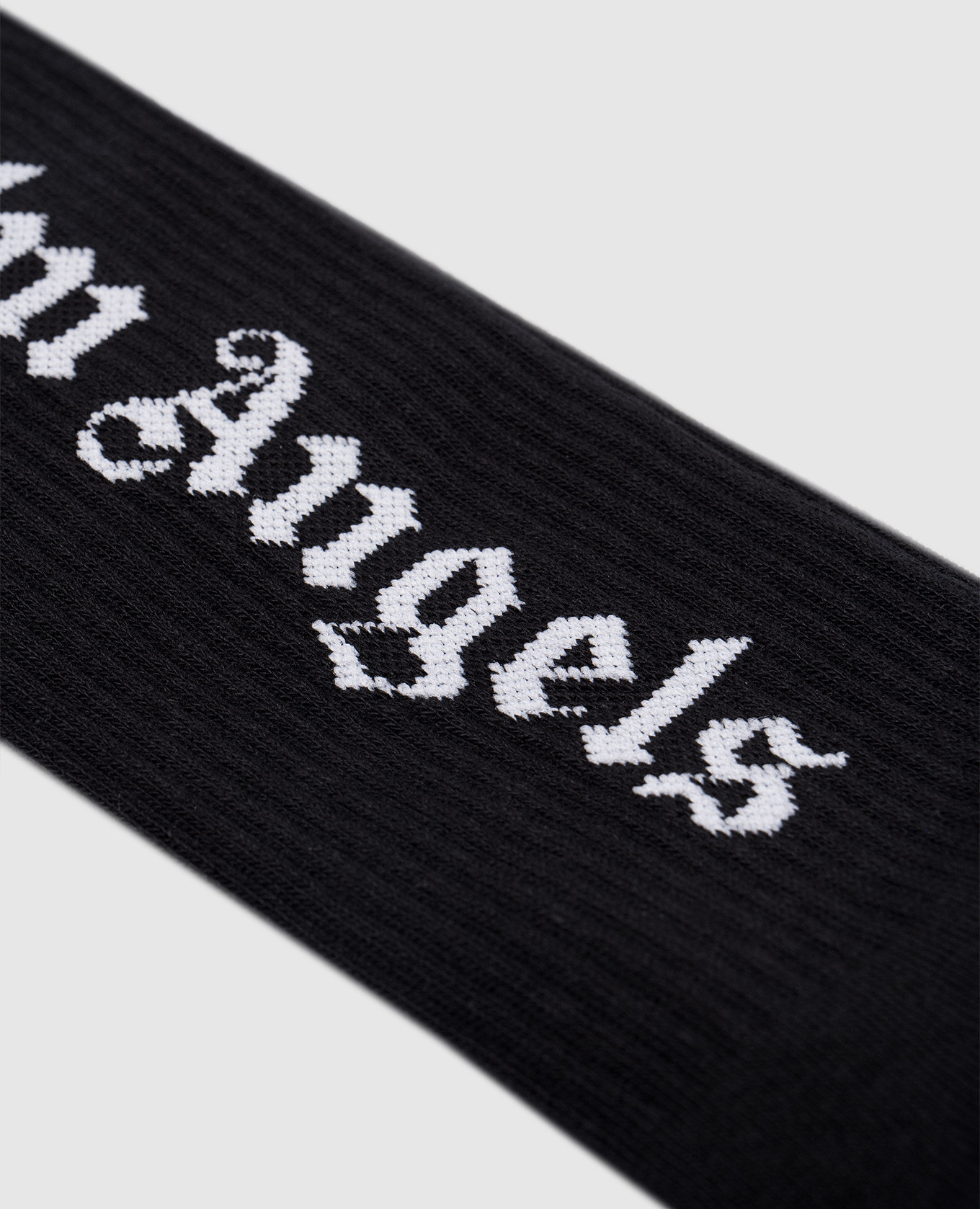 

Black insulated socks with a logo pattern Palm Angels