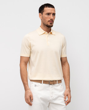 Brunello Cucinelli Yellow polo M29800125