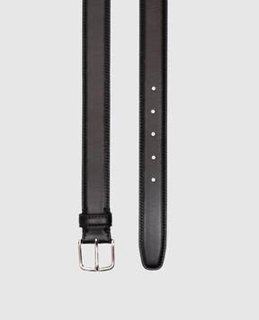 The Row Black leather belt W1283L60
