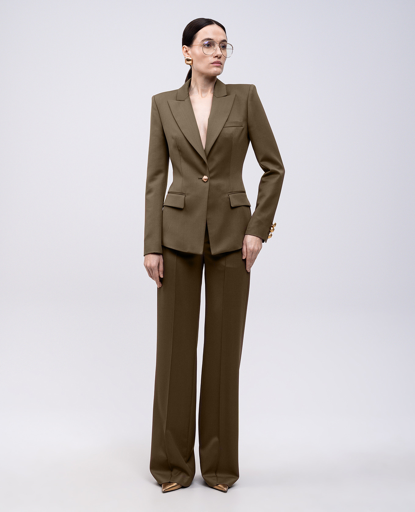

Khaki wool jacket Giuseppe Di Morabito Milano
