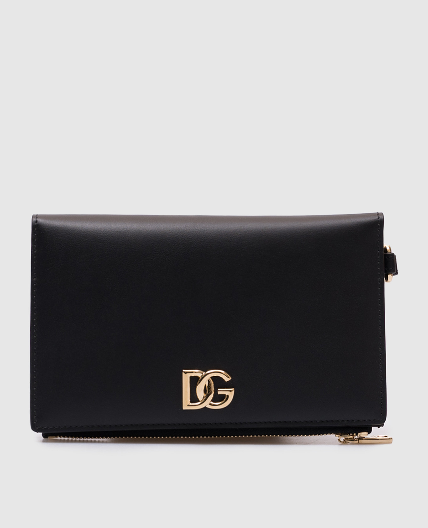 

Black leather wallet with logo Dolce&Gabbana