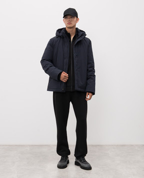 Woolrich Blue down jacket with logo CFWOOU0929MRUT3339