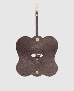 Babe Pay Pls Brown leather case for glasses 06186