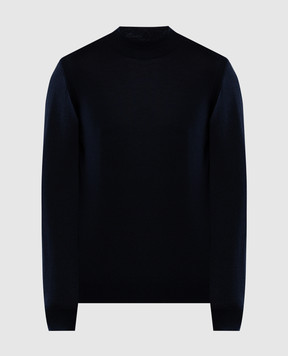 Stefano Ricci Blue jumper made of cashmere and silk K606125L10F24302