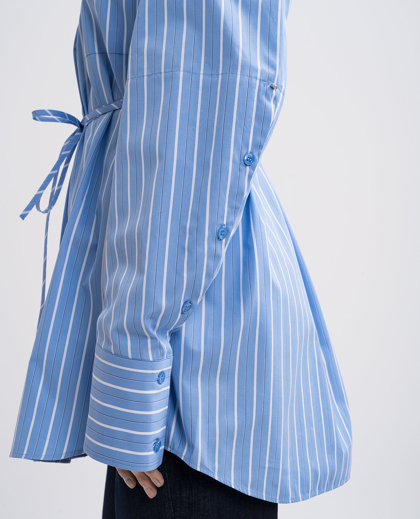 FIRMA blue striped long-sleeved shirt Max Mara Sportmax 5