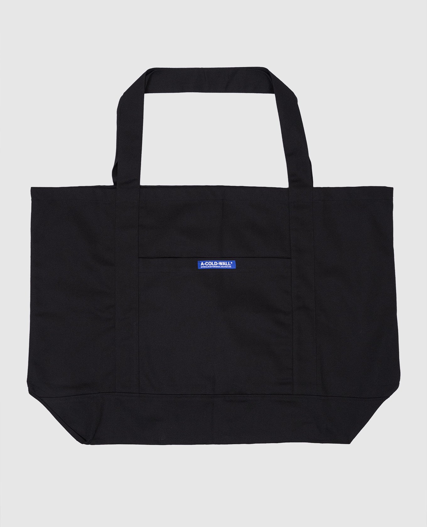

Black shopper with logo patch A Cold Wall