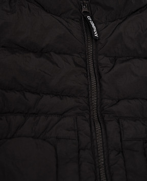 C.P. Company Children's black vest with logo embroidery CUS01AL3C001014