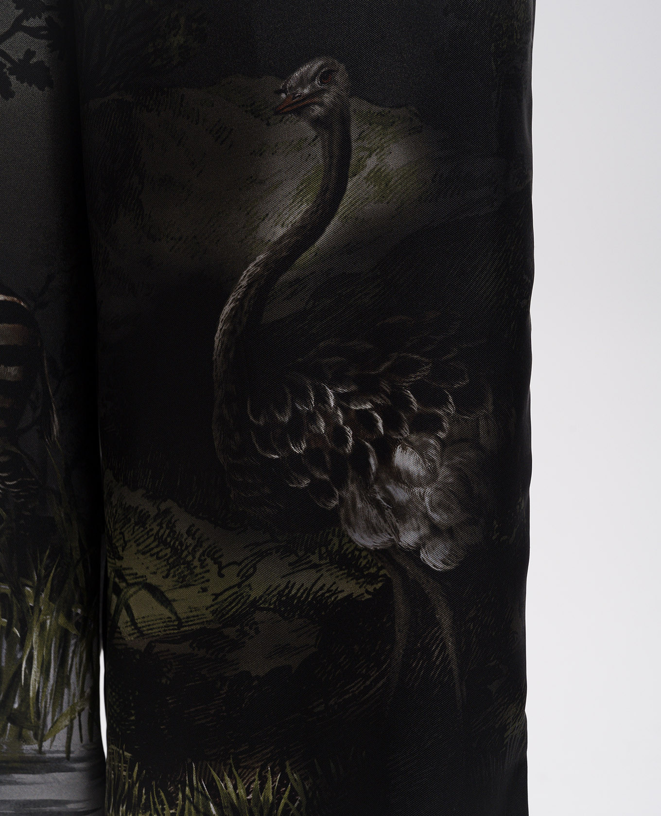 

Smoke gray silk trousers The Attico, Grey