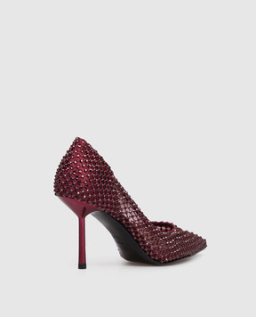 Le Silla Burgundy GILDA shoes with crystals 4270C080BMPPSAS