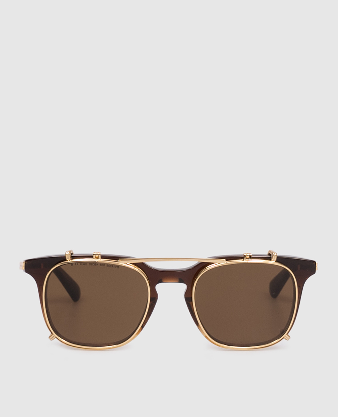 Brown sunglasses with logo